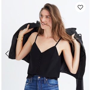 Like-New Madewell Silk Button-Down Cami